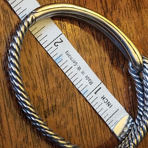 SOLD@! David Yurman18k 750/Gold & Sterling Silv - Picture 7 of 12